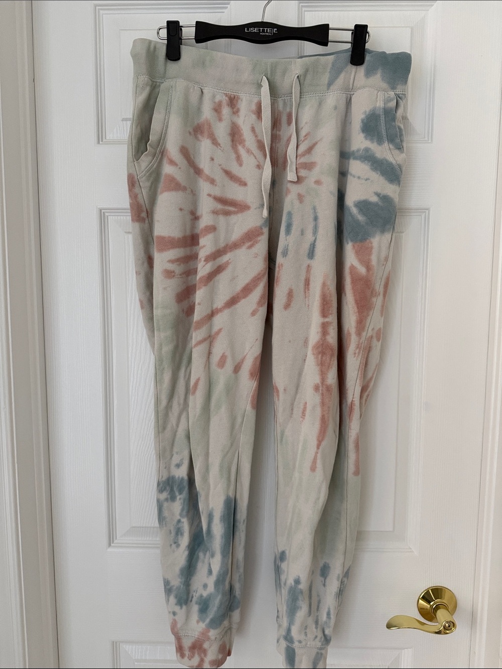 Z Supply French Terry Tie-Dye sweatpants in Cream, multicoloured